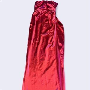 Windsor Red Satin Maxi Dress